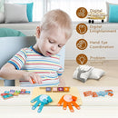 Preschool Learning Toys for Toddlers 3+ Years, Educational Number Counting Blocks for Kids, Homeschool Supplies for Math Manipulates, Finger Counting Math Toy, Montessori Toys for Kids Age 3+ by TinyTreasures Baby Boutique
