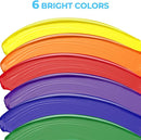 Nicpro Washable Paint for Kids, Kids Painting Set with 10 Paintbrushes, Palettes, Sponge, 6 Vibrant Colors 8.45oz, Non Toxic Washable Finger Paint for Toddlers Preschool Children Art Painting Supplies by TinyTreasures Baby Boutique