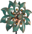 VEWOGARDEN Garden Decor Wind Spinners, Small Waterproof Metal Pinwheels Wind Spinner for Yard and Garden 37 * 10inches (Double Blade) by GreenHaven Gardens