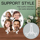 Generic Custom Wall Clock Personalized Clocks with Photo Text Logo Customize Gifts for Kitchen Bathroom Home Family Friends Gifts, 10inch-25cm by TinyTreasures Baby Boutique