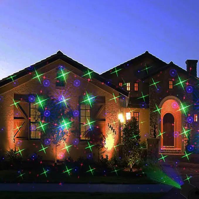 LedMall Mini House RGB Firefly with 32 Patterns Garden Laser Lights Projector, photo 4 of 9