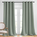 NICETOWN Blackout Sage Green Curtains for Bedroom, Energy Saving Thermal Insulated Sound Dampening Window Curtains Grommet Room Darkening for Living Room, 2 Panels, W52 x L90 by TinyTreasures Baby Boutique