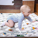Baby Play Mat - 6ft X 4ft,Premium Thicker Foam One-Piece Crawling Mat, Machine Washable, Extra Large Anti-Slip Activity Playmat for Babies, Toddlers & Infants by TinyTreasures Baby Boutique