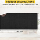 Marine Carpet, 6 FT x 14 FT Black Indoor/Outdoor Area Rug, 0.2" Thick, Waterproof, Non-Slip by CozyNest Decor