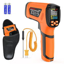 MESTEK Infrared Thermometer Temperature Gun -40℉~2912℉, High Temp Thermometer with Thermocouple Probe, Non-contact Digital Laser Thermometer Gun 50:1 Pyrometer for Industrial HVAC Forge Metal Smelting by TinyTreasures Baby Boutique