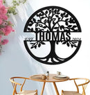 Metal Signs Customized, Tree of Life Metal Signs, Personalized Family Name Sign, Outdoor Metal Wall Art, Metal Tree Wall Decor, Porch Signs Outdoor, Housewarming Gift, Rustic Home Decor by CozyNest Decor
