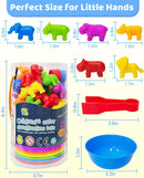 Counting Animals Montessori Toys for 3 4 5 Years Old Boys Girls, Preschool Learning Activities Kindergarten Educational Sensory Toys Gifts for Kids Toddlers by TinyTreasures Baby Boutique