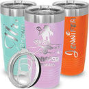 Personalized Tumbler for Her - Valentines & Graduation Gift, Insulated Stainless Steel, 20oz (Light Purple) by TinyTreasures Baby Boutique