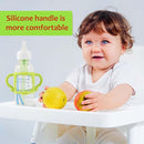RTMOK Bottle Handles for Dr. Brown's Narrow Baby, Wide-Neck, Removable Easy-Grip Transitional Sippy Cup Handles, 100% Silicone-BPA-Free Material, 4m+ (Blue+Green+Yellow) by TinyTreasures Baby Boutique