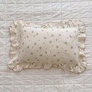 BuLuTu Cotton Muslin Kids Toddler Pillowcase with Ruffles, Chic Shabby Floral Pillow Cases, Girls Pillow Covers Fit 12"x16"/13"x18"/14"x19" Kids Pillow, Envelope Closure, Primrose Pattern, 1 Pack by TinyTreasures Baby Boutique