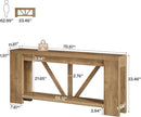 Tribesigns 70.9" Extra Long Entry Table, Farmhouse Wood Console Table with Storage, Modern Accent Sofa Table Behind Couch Foyer Tables for Entryway, Living Room, Entrance, Light Brown by CozyNest Decor