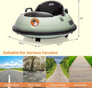 12V Electric Ride on Bumper Car for Toddlers, Kids Bumper Car with Remote Control, 360 Degree Spin, LED Lights, Dual Joysticks, Safety Belt for 18+ Months Kids, Green by TinyTreasures Baby Boutique
