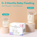 NCVI 4+7 oz Breastmilk Storage Bag Freezer for 0-3 Months, Breast Milk Feeding Bag with Temp-Sensing, Doubled-Sealed, Self Standing, Easy Pour Spout, BPA-Free, 4oz(70count)+7oz(30count) by TinyTreasures Baby Boutique