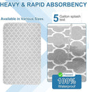 OUTCREATOR® Washable Bed Pads 34" x 36" (Pack of 2), Incontinence Mattress Protector, Anti-Slip Waterproof Underpads for Adults Kids Elderly Pets, Absorbency & Reusable Bedwetting Pads (Gray) by TinyTreasures Baby Boutique