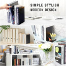 VONDERSO Metal Bookends, 4 Pairs Black Metal Book Ends Heavy Duty for Shelves Decor Home Office, Unique Black Bookends Supports Anti-Slip for Kids by CozyNest Decor