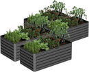 6x3x2 ft Raised Garden Bed, Large Metal Planter Raised Beds, Planters for Outdoor Plants for Vegetables, Flowers, Herbs, Fruits, and Succulents.(4 Pcs) by CozyNest Decor
