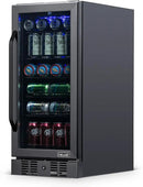 Newair 24" Wine and Beverage Refrigerator 20 Bottle and 70 Can Capacity, Built-in or Freestanding Cooler, Dual Zone Fridge in Stainless Steel with Splitshelf by CozyNest Decor