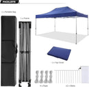COBIZI 10x15 Heavy Duty Pop up Canopy Tent Easy Up Commercial Outdoor Canopy Wedding Party Tents for Parties All Season Wind & Waterproof Gazebo with Carry Bag, Dark Blue(Frame Thickened) by GreenHaven Gardens