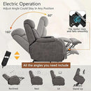 Power Lift Chair Recliners for Elderly, Modern Overstuffed Electric Seniors Recliner Chair with Remote Control Side Pocket for Living Room Bedroom (Dark Grey) by CozyNest Decor