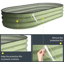 Kesfitt Raised Garden Bed Kit,Outdoor Galvanized Planter Raised Boxes with Safety Edging and Gloves,Large Metal Raised Garden Beds for Gardening Vegetables,Fruits,Flower(6x3x1FT) by GreenHaven Gardens