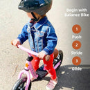 JOYSTAR 10"/12" Toddler Balance Bike for Girls & Boys, Ages 18 Months to 5 Years, Kids Push Bike with Footrest & Adjustable Seat Height, First Birthday Gifts for 2-5 Boys Girls by TinyTreasures Baby Boutique