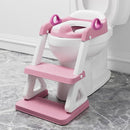 Potty Training Seat with Step Stool Ladder for Kids and Toddler,Wiifo Sturdy Potty Ladder with Soft Padded Cushion for Toddler Boys and Girls(Pink) 2025 New Version by TinyTreasures Baby Boutique