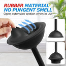 2Pack 2 in 1 Toilet Brush and Plunger Set, Extended Handle Plunger,Toilet Bowl Brush Plunger Set,Clean Gloves,Cleaning Tools,Cleaning Brush,Cleaning Supplies,Toilet Brush Plunger Combo,Black by CozyNest Decor