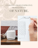 Ceramic Essential Oil Diffuser 280ml- Aromatherapy Diffuser with Ultrasonic Cool Mist Humidifier, Night Light, Timer, Auto Shut-Off, Large Room Aroma Diffuser for Home, Bedroom, Office, Yoga by TinyTreasures Baby Boutique
