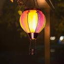Solar Hot Air Balloon Lantern with Flame Outdoor Lights, Solar Lantern Gardening Gifts for Mom Grandmom, Hanging Hot Air Balloon Lights Outdoor Waterproof Decor for Patio by GreenHaven Gardens