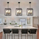 Lantern Pendant Light, 4-Light Gold Chandelier,Modernized Ceiling Hanging Light Fixture for Bedroom Kitchen Island Foyer Living Room Dining Room Hallway by CozyNest Decor
