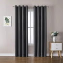 ChrisDowa Blackout Curtains 120 Inches Long 2 Panels Set for Living Room, Grommet Thermal Insulated Room Darkening Curtains for Bedroom (Dark Grey, 52 x 120 Inch) by CozyNest Decor