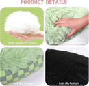 Cat Bed Hooded Plush Nest with Self-Warming Cozy Cave, Calming Anti-Anxiety Pet Bed for Indoor Cats & Small Dogs, Removable Washable Cover & Waterproof Bottom - Green by CozyNest Decor