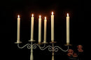 GenSwin Flameless Ivory Taper Candles Flickering with 10-Key Remote, Battery Operated Led Warm 3D Wick Light Window Candles Real Wax Pack of 6, Christmas Home Wedding Decor(0.78 X 9.64 Inch) by CozyNest Decor