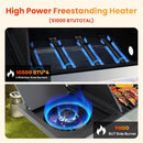 4-Burner Propane Gas BBQ Grill with Side Burner, Porcelain-Enameled Cast Iron Grates and Grills Cover, 51,000 BTU Stainless Steel Grill for Outdoor Camping Barbecue Grilling Backyard Cooking by GreenHaven Gardens