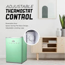IBCR25MNT Compact, Energy Star Certified Small, Single Door Mini Fridge with Freezer Refrigerator, Large (2.5 cu ft), Mint Green by CozyNest Decor