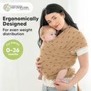KeaBabies Baby Wrap Carrier - All in 1 Original Baby Carrier Newborn to Toddler Sling, Easy to Wear, Hands Free Bonding, Lightweight, Breathable Infant Wraps (Rainbow) by TinyTreasures Baby Boutique