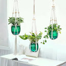 Small Hanging Planters Self Watering 5 Inch, 3 Set Hanging Plant Pot for Indoor Outdoor Plants, Hanging Flower Pots with Drainage Hole & 2 Kinds of Plant Hangers for Garden Home Decor by GreenHaven Gardens