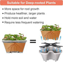 Vertical Planter 7 Tier Stackable Planters Garden Planters Strawberry Herb Flower and Vegetable Planter Indoor Outdoor Gardening Pots with Removable Wheels and Tools by GreenHaven Gardens
