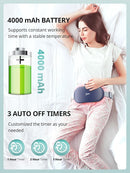 Slimpal Heating Pad for Period Cramps, Plus-Sized Portable Electric Heating Pad, Menstrual Cordless Heat Belt Back, Belly, Waist Pain Relief, Long-Lasting Battery, Gift for Her Girl Women, Dark Blue by CozyNest Decor