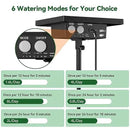 NFESOLAR Solar Drip Irrigation System Outdoor with 2200mAh Battery Backup, 6 Timing Modes, Supported 15 Pots Plants, Solar Watering System for Garden Green House by GreenHaven Gardens