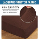 H.VERSAILTEX Super Stretch Individual Chaise Cover Sectional Couch Covers for L Shaped Sofa Both Left/Right Featuring Thick Jacquard Textured Twill Fabric (1 Piece Chaise Cover Large, Burnt Brick) by CozyNest Decor