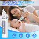 Nasal Aspirator for Baby, Electric Nose Sucker for Baby & Toddler, Congestion Relief with 3 Levels Suction,Soothing Light & Nursery Rhymes by TinyTreasures Baby Boutique