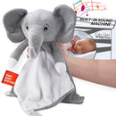 Love By Emi Baby Music Lovey Grey Elephant, Baby Sleep Soother for Crib & Cuddle Bedtime, White Noise with a Heartbeat & Lullaby, Plush Sound Toy, Stuffed Animal for Newborns, Infants & Toddlers by TinyTreasures Baby Boutique
