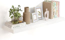 Heimlove 36 Inch White Floating Shelves for Wall,10 Inch Deep Wood Shelves with Invisible Brackets,Wall Mounted Storage & Display Shelves for Bedroom,Living Room,Kitchen,Office by CozyNest Decor