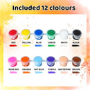 EzaroNexis Mini Acrylic Paint Set for Kids, 30 Pack 12 Colors Washable Kids Paint kit, Perfect for Home Birthday Classroom Party Favors,Painting Canvas,Paper,Wood,Rock & Fabric (420) by TinyTreasures Baby Boutique