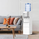 Hot and Cold Water Dispenser with Ice Maker for 5 Gallon Bottle Water Cooler Dispenser Built-in Ice Maker 27 lbs in 24 hrs with Child Safety Lock by CozyNest Decor