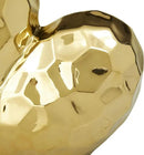 Deco 79 Porcelain Heart Sculpture, 8" x 3" x 8", Gold (Pack of 12) by CozyNest Decor