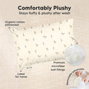Mini Toddler Pillow with Pillowcase - 9x13 My Little Dreamy Travel Kids Pillow for Sleeping, Toddler Bed, Small, Tiny, Organic Cotton Pillowcase, Soft & Breathable, Kids 2-4 Years Old (Fox Tales) by TinyTreasures Baby Boutique