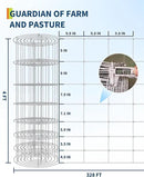 9GA Thickened Heavy Duty Cattle Farm Fence, 4ft x 328ft Galvanized Goat Deer Fence, Heavy Zinc Coating Hog Wire Fencing for Farm Livestock Animals Protection by GreenHaven Gardens