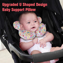 KAKIBLIN Baby Neck Pillow, Upgraded Baby Support Pillow,Baby Neck Support Pillow for Carseat, Newborn Neck Support for Car Seat,Pushchair,Travel (Flower) by TinyTreasures Baby Boutique